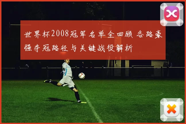 世界杯2008冠军名单全回顾 各路豪强夺冠路径与关键战役解析