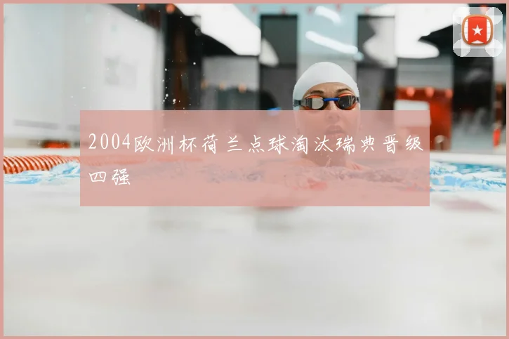 2004欧洲杯荷兰点球淘汰瑞典晋级四强